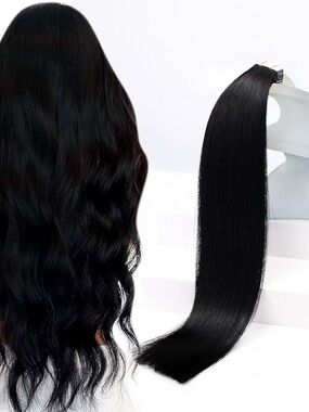16” Real Human Hair Tape-In Extensions Invisible Remy Hair Extensions 20 pcs